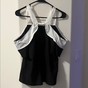 Elegant Black and White Women's Top
